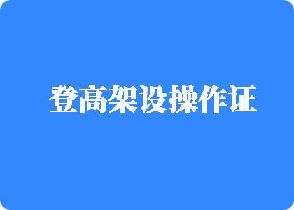 子宫里塞巨大的东西登高架设操作证